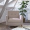 Flash Furniture Taupe Faux Linen Upholstered Tufted Chair IS-22271C-TAUPE-GG - alternate 1